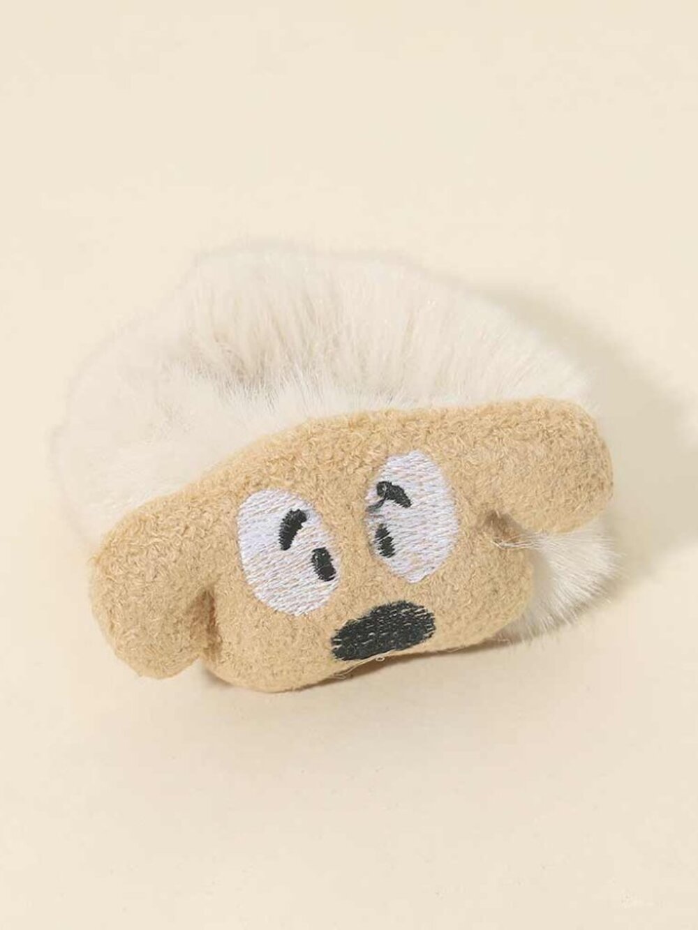 Plush Puppy Face Fuzzy Scrunchie Hair Bands